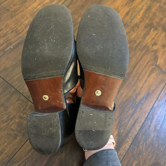 Soho New York size 6.5 Vintage 90s Y2K Black Loafers Academia Preppy Leather - Picture 6 of 10